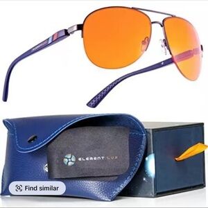 ELEMENT LUX Blue Light Blocking Glasses Amber Lenses -For Better Sleep, Gaming,